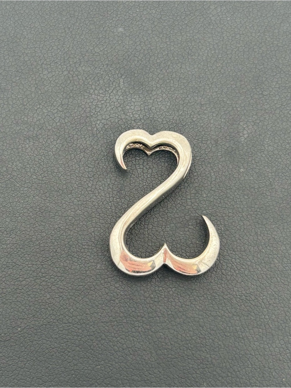 Jane Seymour Sterling Silver Open Double Heart Pendent